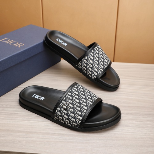 Replica Christian Dior Slippers For Men #1226282 $52.00 USD for Wholesale