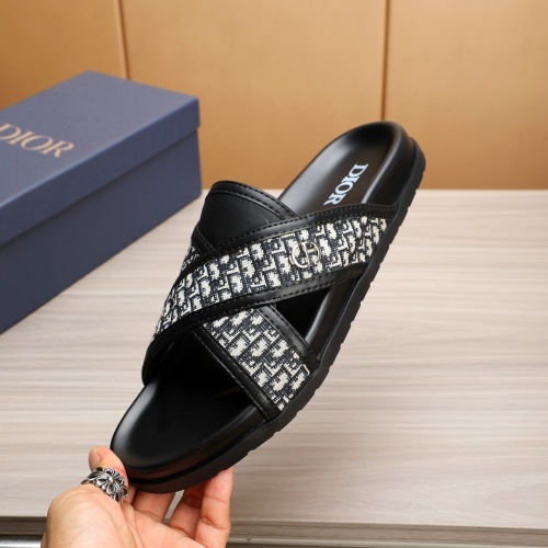 Replica Christian Dior Slippers For Men #1226285 $52.00 USD for Wholesale