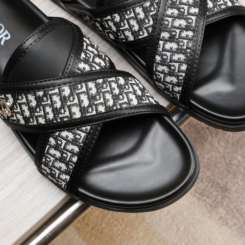 Replica Christian Dior Slippers For Men #1226285 $52.00 USD for Wholesale