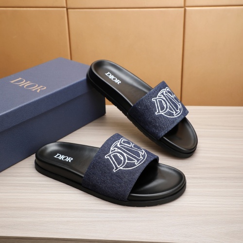 Replica Christian Dior Slippers For Men #1226287 $52.00 USD for Wholesale