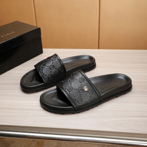 Wholesale Philipp Plein PP Slippers For Men #1226304 $52.00 USD, Wholesale Quality Replica Philipp Plein PP Slippers