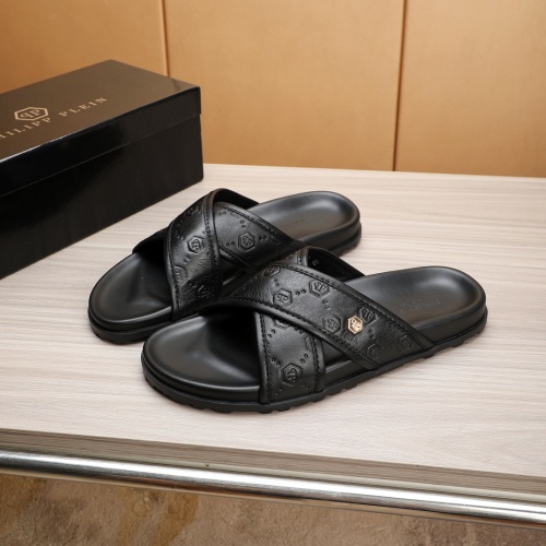 Wholesale Philipp Plein PP Slippers For Men #1226306 $52.00 USD, Wholesale Quality Replica Philipp Plein PP Slippers