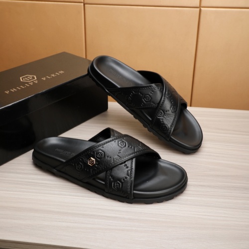 Replica Philipp Plein PP Slippers For Men #1226306 $52.00 USD for Wholesale