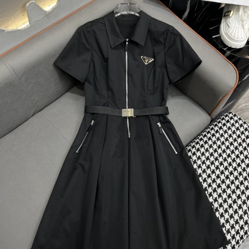 Wholesale Prada Dresses Short Sleeved For Women #1226453 $96.00 USD, Wholesale Quality Replica Prada Dresses