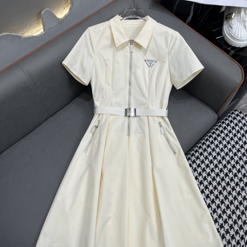 Wholesale Prada Dresses Short Sleeved For Women #1226455 $96.00 USD, Wholesale Quality Replica Prada Dresses