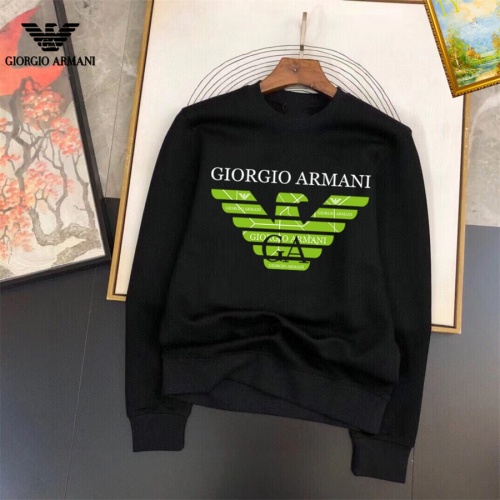 Wholesale Armani Hoodies Long Sleeved For Men #1226471 $40.00 USD, Wholesale Quality Replica Armani Hoodies