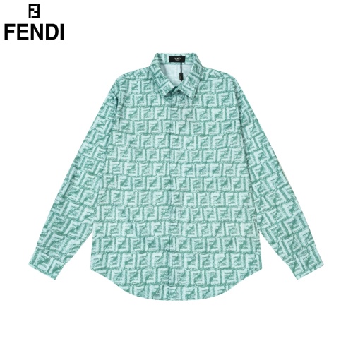 Wholesale Fendi Shirts Long Sleeved For Unisex #1226614 $64.00 USD, Wholesale Quality Replica Fendi Shirts