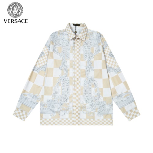 Wholesale Versace Shirts Long Sleeved For Unisex #1226621 $64.00 USD, Wholesale Quality Replica Versace Shirts