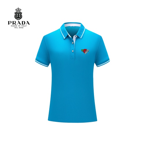 Wholesale Prada T-Shirts Short Sleeved For Men #1226666 $29.00 USD, Wholesale Quality Replica Prada T-Shirts