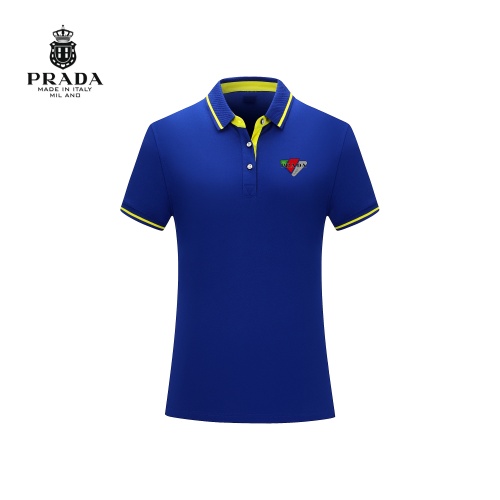 Wholesale Prada T-Shirts Short Sleeved For Men #1226668 $29.00 USD, Wholesale Quality Replica Prada T-Shirts