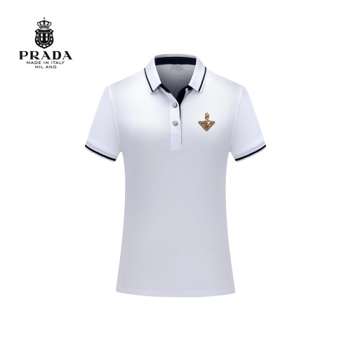 Wholesale Prada T-Shirts Short Sleeved For Men #1226684 $29.00 USD, Wholesale Quality Replica Prada T-Shirts