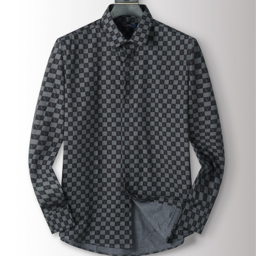 Wholesale Louis Vuitton LV Shirts Long Sleeved For Men #1226960 $38.00 USD, Wholesale Quality Replica Louis Vuitton LV Shirts