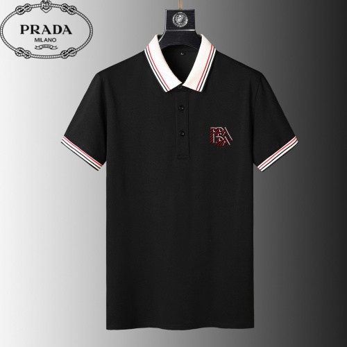 Wholesale Prada T-Shirts Short Sleeved For Men #1226983 $38.00 USD, Wholesale Quality Replica Prada T-Shirts