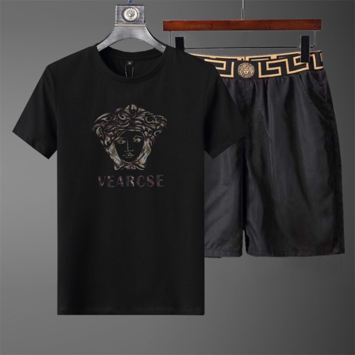 Wholesale Versace Tracksuits Short Sleeved For Men #1227202 $40.00 USD, Wholesale Quality Replica Versace Tracksuits