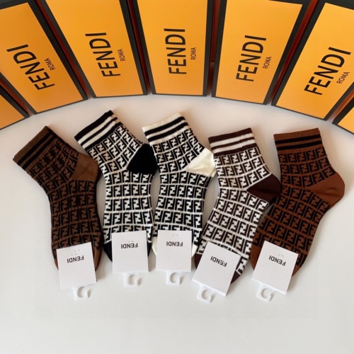 Wholesale Fendi Socks #1227544 $27.00 USD, Wholesale Quality Replica Fendi Socks