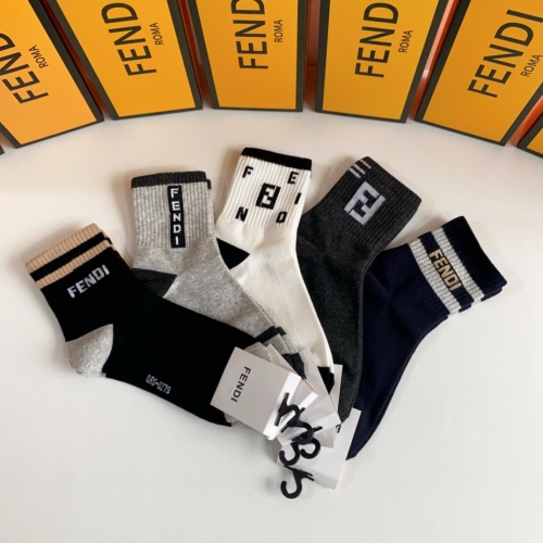 Replica Fendi Socks #1227550 $29.00 USD for Wholesale