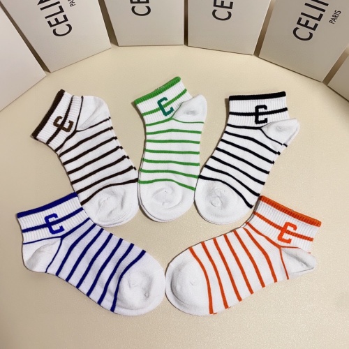 Replica Celine Socks #1227552 $27.00 USD for Wholesale