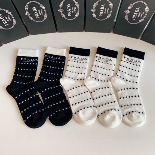 Wholesale Prada Socks #1227597 $29.00 USD, Wholesale Quality Replica Prada Socks