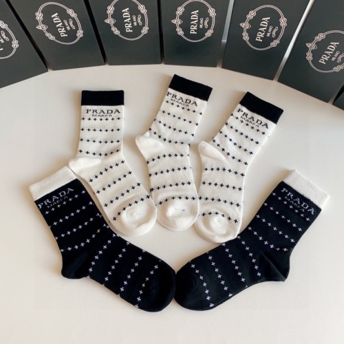 Replica Prada Socks #1227597 $29.00 USD for Wholesale