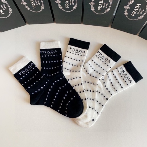 Replica Prada Socks #1227597 $29.00 USD for Wholesale