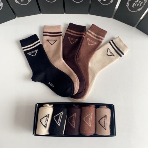 Replica Prada Socks #1227599 $29.00 USD for Wholesale