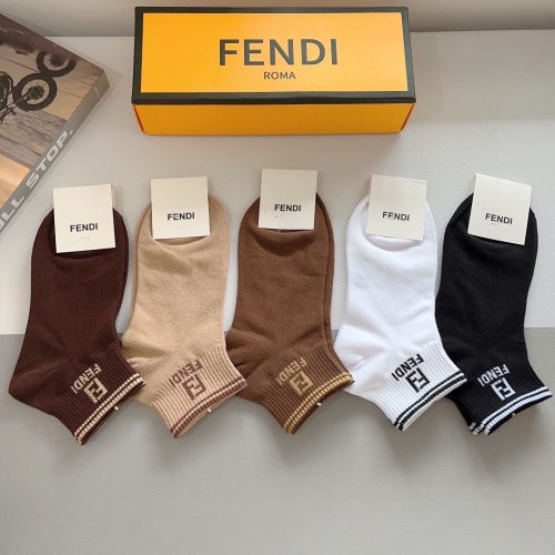 Replica Fendi Socks #1227734 $27.00 USD for Wholesale