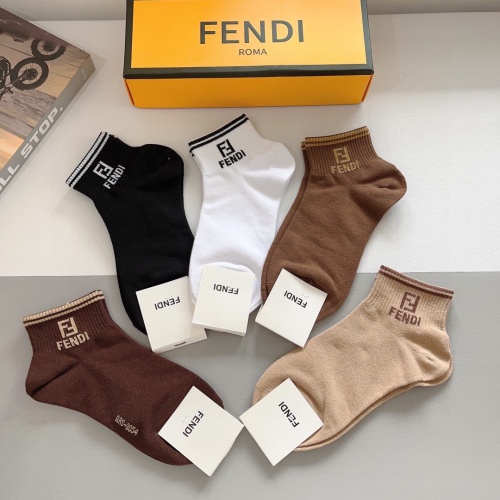 Replica Fendi Socks #1227734 $27.00 USD for Wholesale