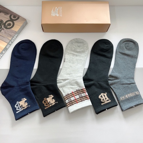 Replica Burberry Socks For Men #1227738 $29.00 USD for Wholesale