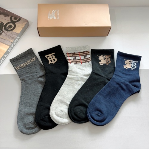 Replica Burberry Socks For Men #1227738 $29.00 USD for Wholesale