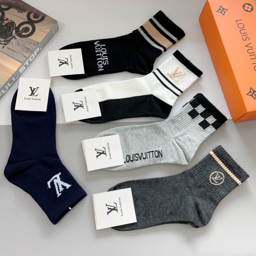 Replica Louis Vuitton LV Socks For Men #1227899 $29.00 USD for Wholesale