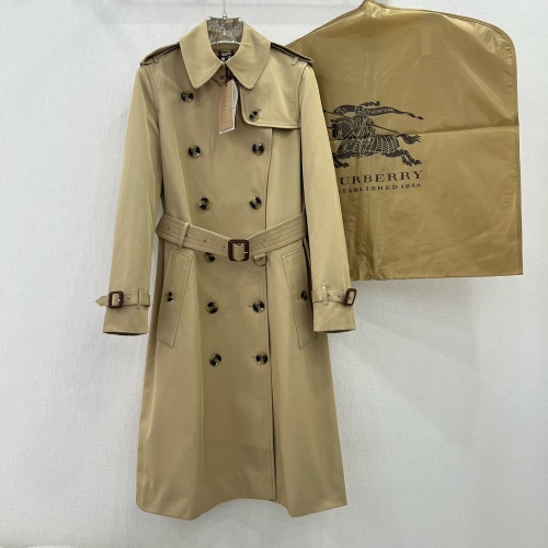 Wholesale Burberry Trench Coat Long Sleeved For Women #1228485 $172.00 USD, Wholesale Quality Replica Burberry Trench Coat