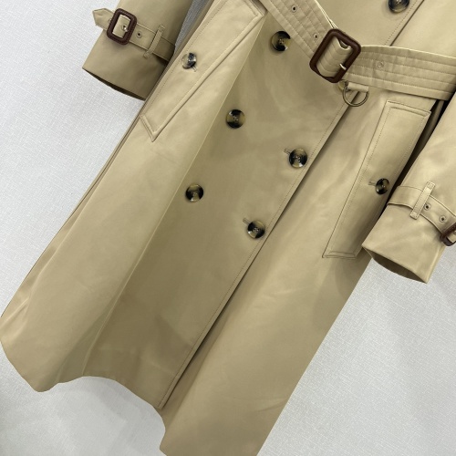 Replica Burberry Trench Coat Long Sleeved For Women #1228485 $172.00 USD for Wholesale