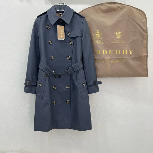 Wholesale Burberry Trench Coat Long Sleeved For Women #1228486 $172.00 USD, Wholesale Quality Replica Burberry Trench Coat