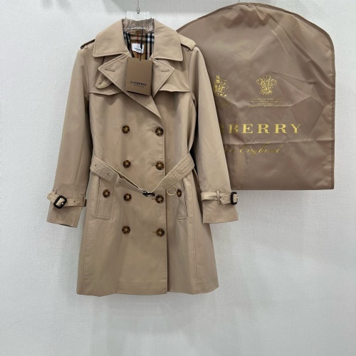 Wholesale Burberry Trench Coat Long Sleeved For Women #1228488 $170.00 USD, Wholesale Quality Replica Burberry Trench Coat