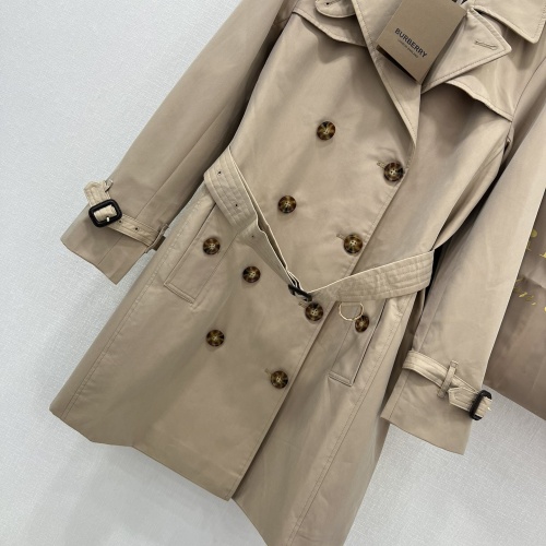 Replica Burberry Trench Coat Long Sleeved For Women #1228488 $170.00 USD for Wholesale