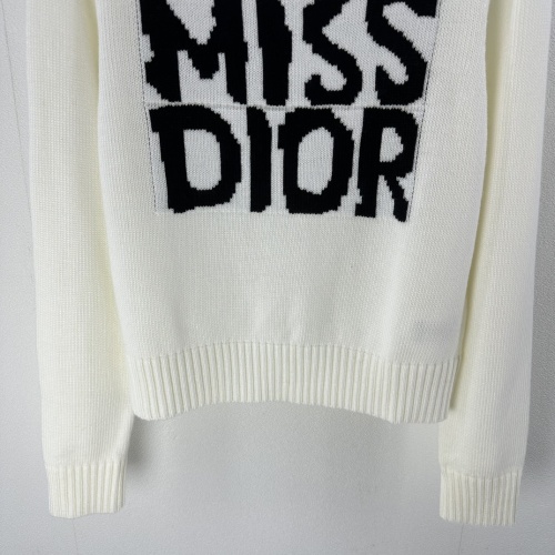 Replica Christian Dior Sweaters Long Sleeved For Women #1228503 $88.00 USD for Wholesale