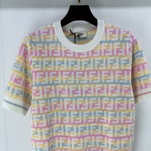 Replica Fendi Sweaters Short Sleeved For Women #1228515 $88.00 USD for Wholesale