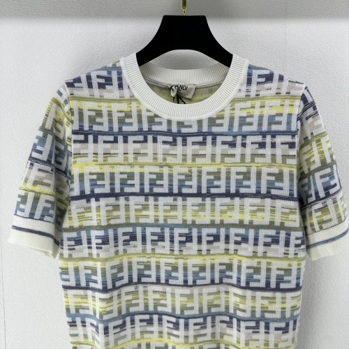 Replica Fendi Sweaters Short Sleeved For Women #1228516 $88.00 USD for Wholesale