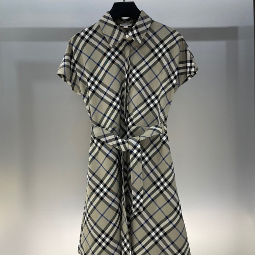 Wholesale Burberry Dresses Short Sleeved For Women #1228672 $105.00 USD, Wholesale Quality Replica Burberry Dresses