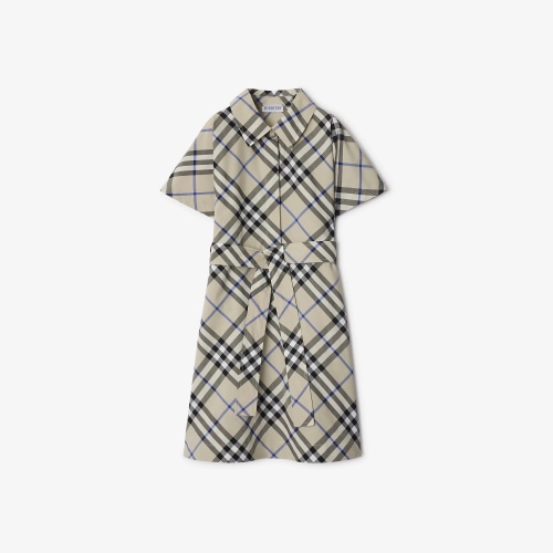 Replica Burberry Dresses Short Sleeved For Women #1228672 $105.00 USD for Wholesale