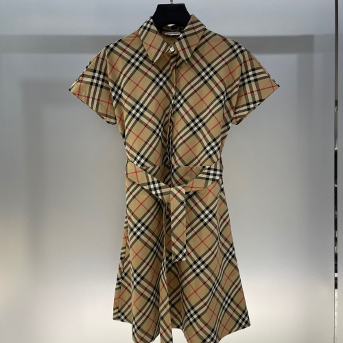 Wholesale Burberry Dresses Short Sleeved For Women #1228673 $105.00 USD, Wholesale Quality Replica Burberry Dresses