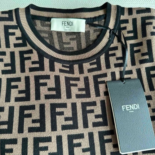 Replica Fendi Dresses Long Sleeved For Women #1228683 $80.00 USD for Wholesale