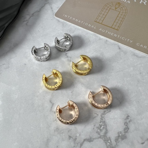 Replica Bvlgari Earrings For Women #1229189 $42.00 USD for Wholesale