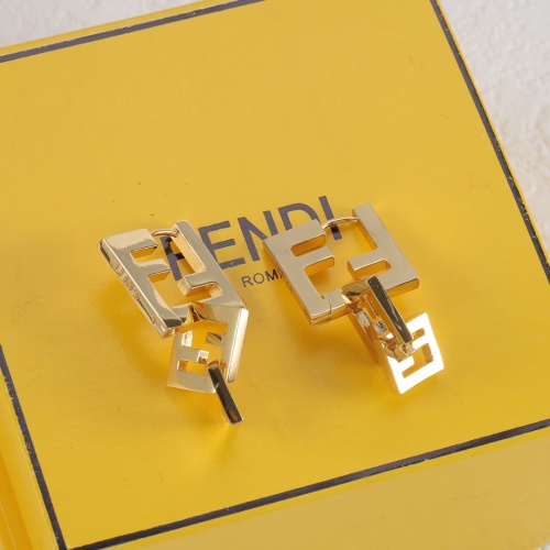 Replica Fendi Earrings For Women #1229337 $32.00 USD for Wholesale