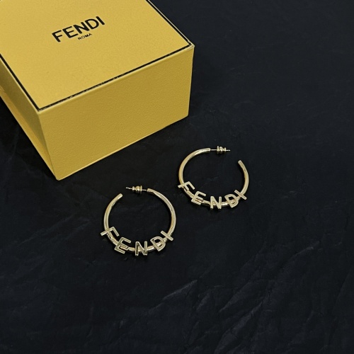 Wholesale Fendi Earrings For Women #1229345 $38.00 USD, Wholesale Quality Replica Fendi Earrings