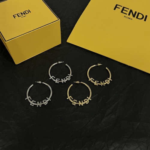 Replica Fendi Earrings For Women #1229345 $38.00 USD for Wholesale