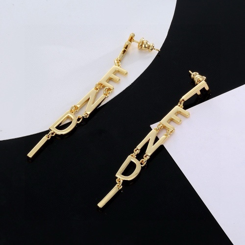 Wholesale Fendi Earrings For Women #1229389 $27.00 USD, Wholesale Quality Replica Fendi Earrings