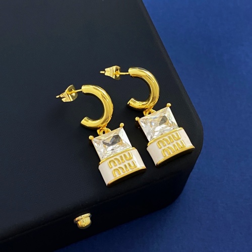 Wholesale MIU MIU Earrings For Women #1229457 $29.00 USD, Wholesale Quality Replica MIU MIU Earrings