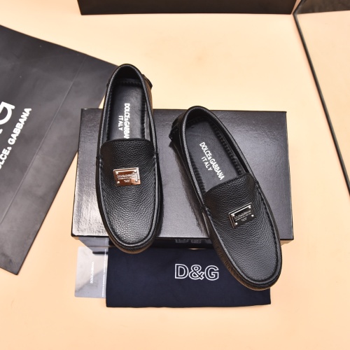 Wholesale Dolce &amp; Gabbana D&amp;G Leather Shoes For Men #1230282 $80.00 USD, Wholesale Quality Replica Dolce &amp; Gabbana D&amp;G Leather Shoes