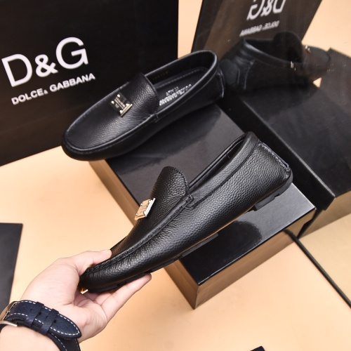 Replica Dolce & Gabbana D&G Leather Shoes For Men #1230282 $80.00 USD for Wholesale